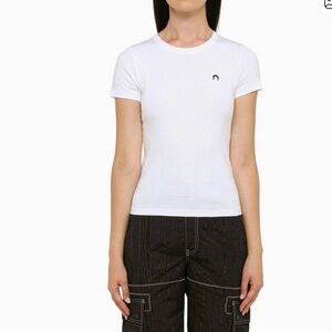 Marine Serre White Tshirt